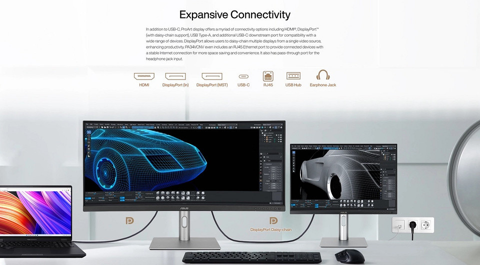 Представлен профессиональный монитор для дизайнеров ASUS ProArt PA34VCNV
