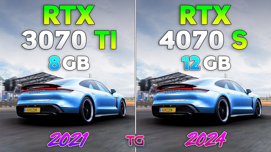 Эксперт сравнил видеокарты GeForce RTX 3070 Ti и GeForce RTX 4070 SUPER в 10 играх