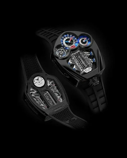 Представлены элитные часы Bugatti Tourbillon с мини-копией двигателя V16 за $340 000