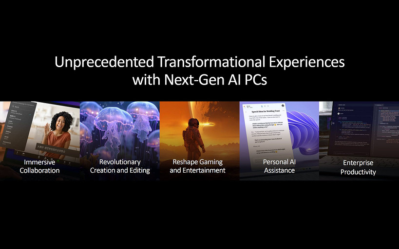 AMD анонсировала гибридные процессоры с ИИ серии Ryzen AI 300