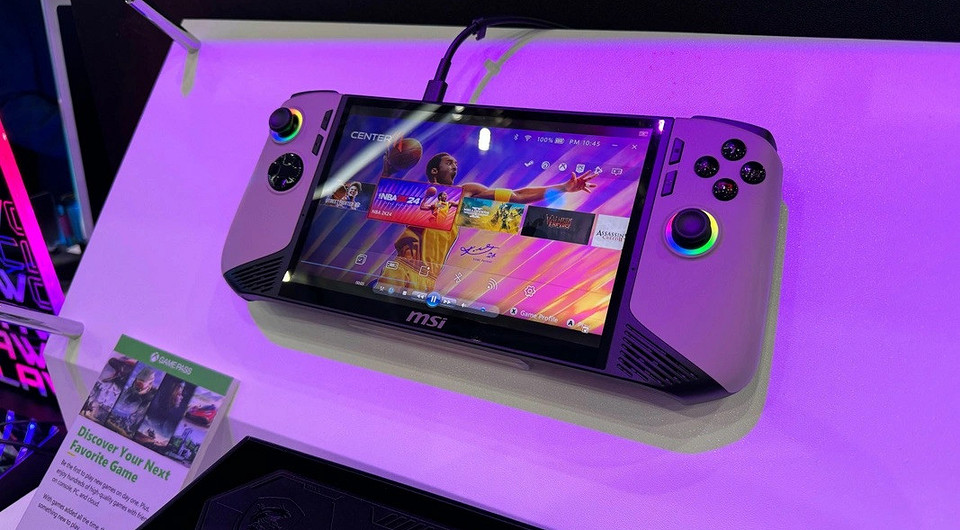 MSI Claw 8 AI+ станет первой в мире портативной консолью с процессором Inter Core Ultra 200 Lunar Lake