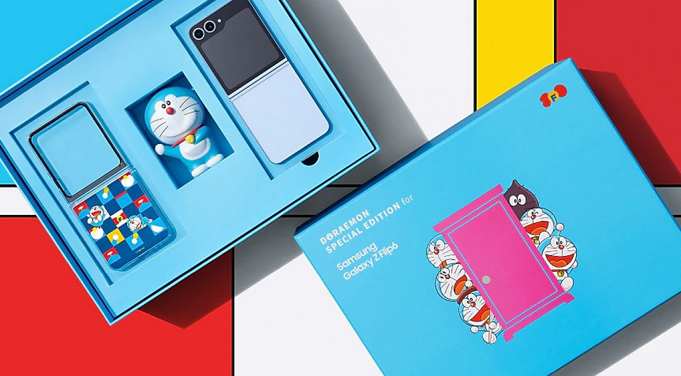 Samsung выпустила лимитированную версию Galaxy Z Flip6 Doraemon Edition