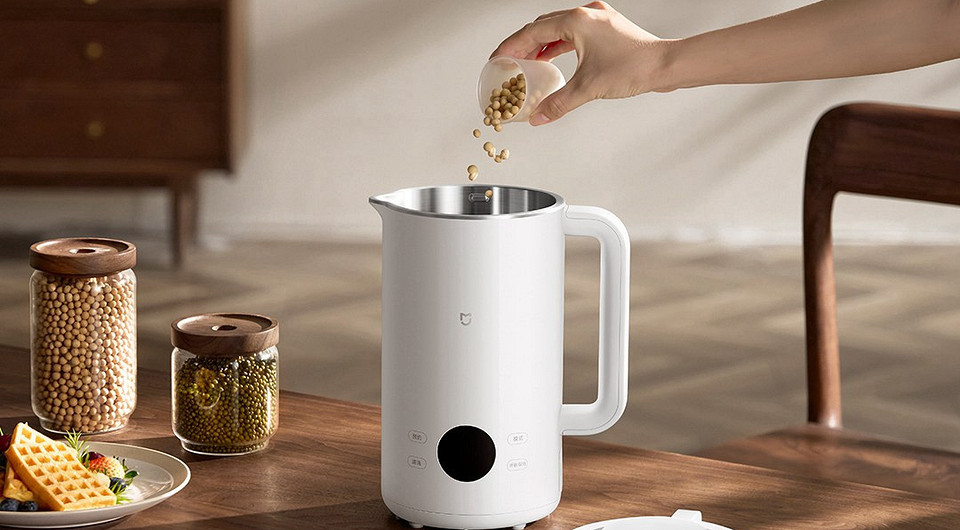 Представлен Xiaomi Mijia Soy Milk Maker — компактный комбайн для приготовления соевого молока