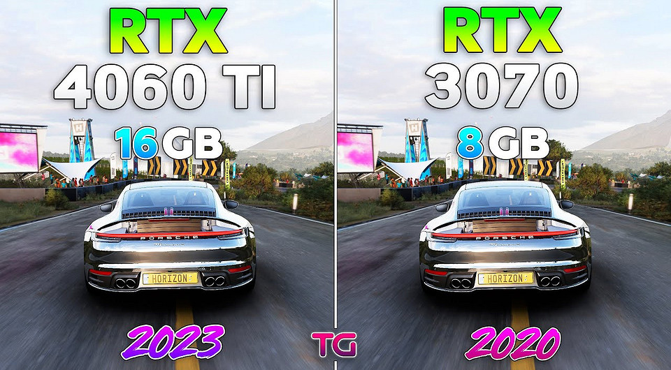 Какая лучше? Видеокарты GeForce RTX 3070 и RTX 4060 Ti на 16 ГБ протестировали в 8 играх