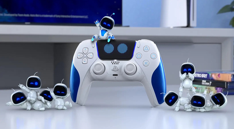 Sony представила лимитированный геймпад для PlayStation 5 в дизайне Astro Bot