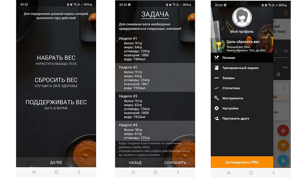 Приложения для похудения: учимся считать калории