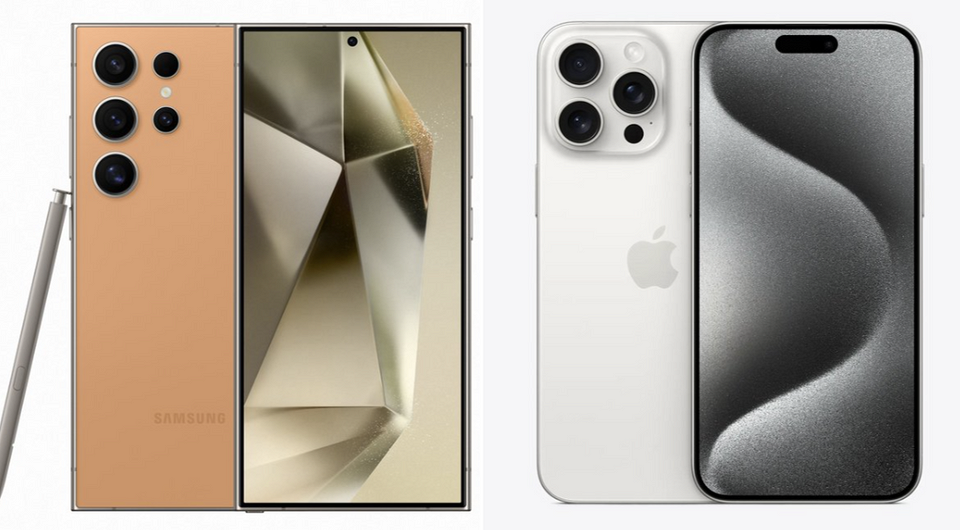 Инсайдер заочно сравнил флагманы Samsung Galaxy S24 Ultra и iPhone 16 Pro Max