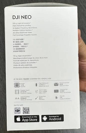 Ультракомпактный квадрокоптер DJI Neo показали на живых фото