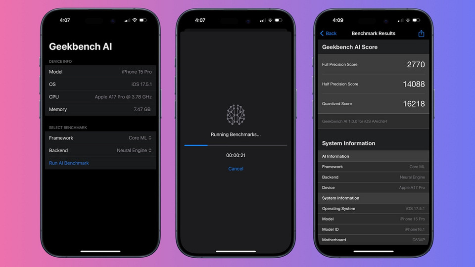 Нам «попугаев» было мало: вышла утилита Geekbench AI для оценки мощности ИИ в смартфонах и ноутбуках