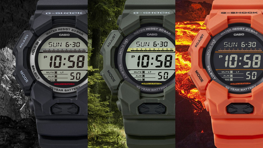 Casio представила новые часы G-SHOCK GD010 и GA010. Они работают до 10 лет без подзарядки