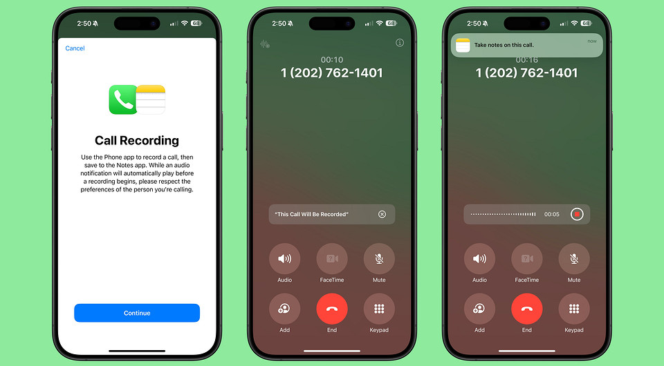 Apple расщедрилась: даже старые iPhone получат функцию записи телефонных звонков