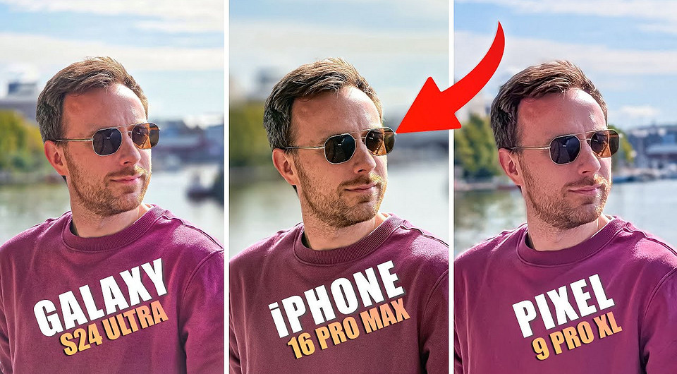 Эксперт сравнил камеры суперфлагманов iPhone 16 Pro Max, Samsung Galaxy S24 Ultra и Google Pixel 9 Pro XL