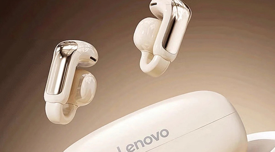 Представлены наушники-клипсы Lenovo EA400 с комфортной посадкой и автономностью до 24 часов