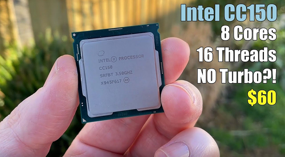 Редкий процессор Intel CC150 протестировали с видеокартой GeForce RTX 4060