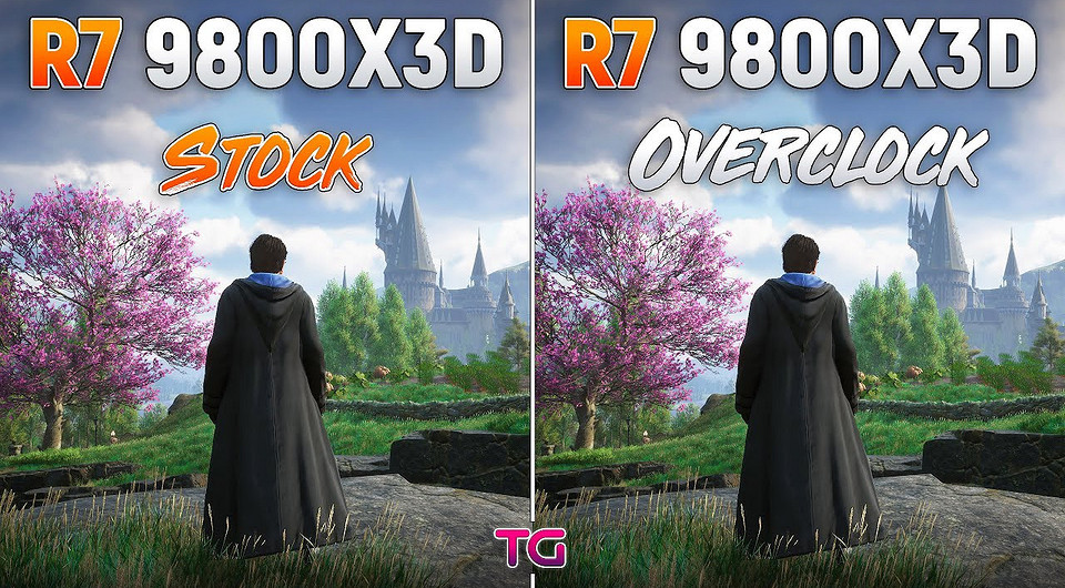 Разогнанный процессор Ryzen 7 9800X3D сравнили со стоковым в 10 играх