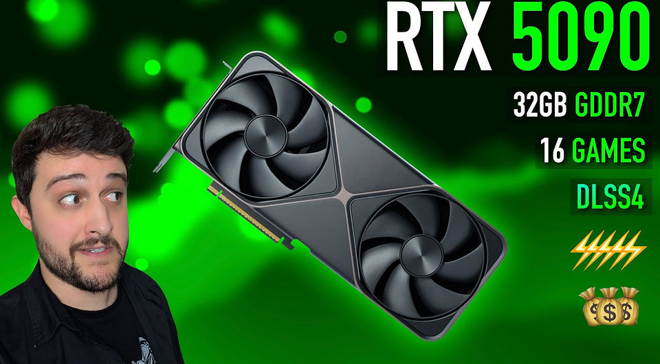 Самую мощную видеокарту GeForce RTX 5090 протестировали в 16 играх в 4K