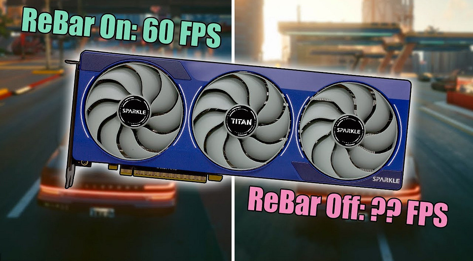 Эксперт сравнил, как видеокарта Intel ARC B580 работает в играх в 2K с Resizable Bar и без