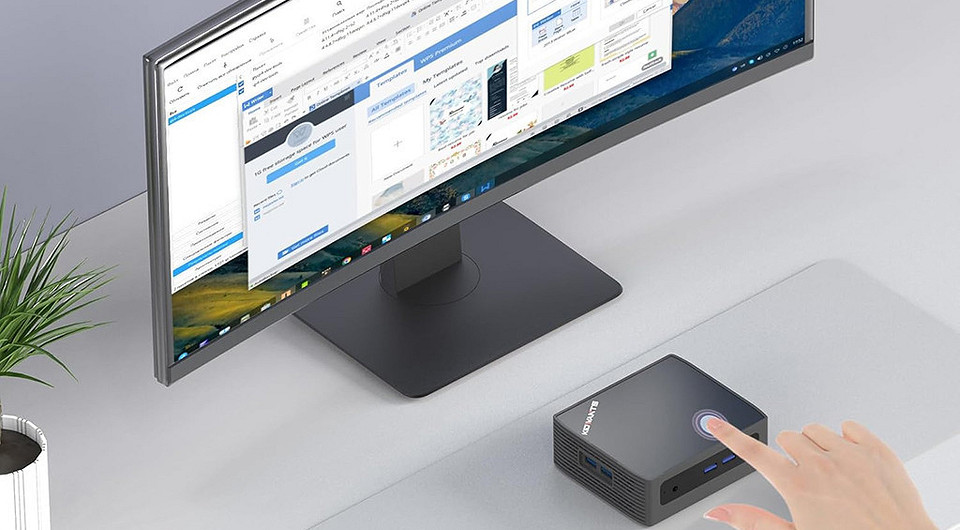 Представлен необычный мини-ПК с огромным тачпадом сверху — Kidwants KN1