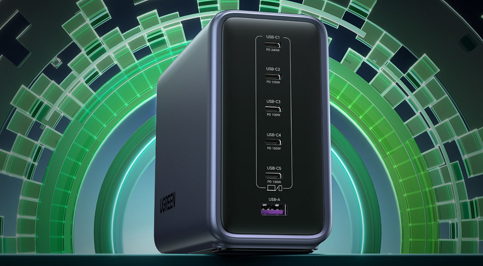 Ugreen представила сверхмощное зарядное устройство Nexode на 500 Вт