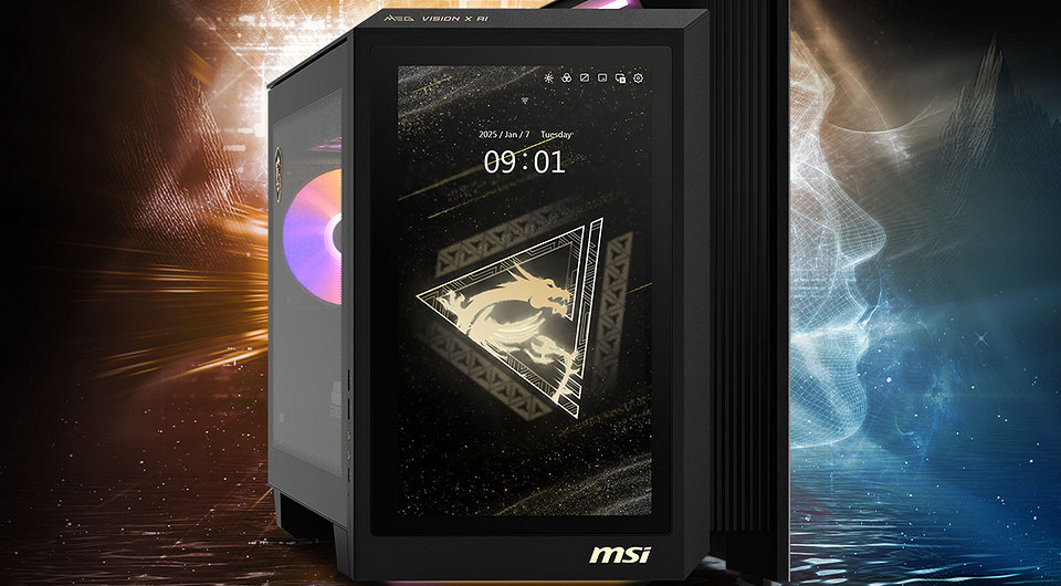 MSI представила мощный игровой компьютер MEG VISION X AI 2 с 13-дюймовым сенсорным экраном