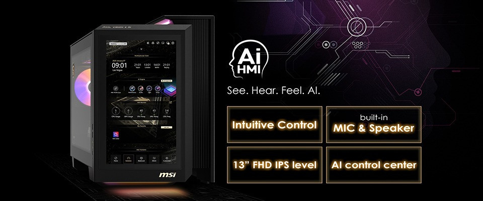 MSI представила мощный игровой компьютер MEG VISION X AI 2 с 13-дюймовым сенсорным экраном