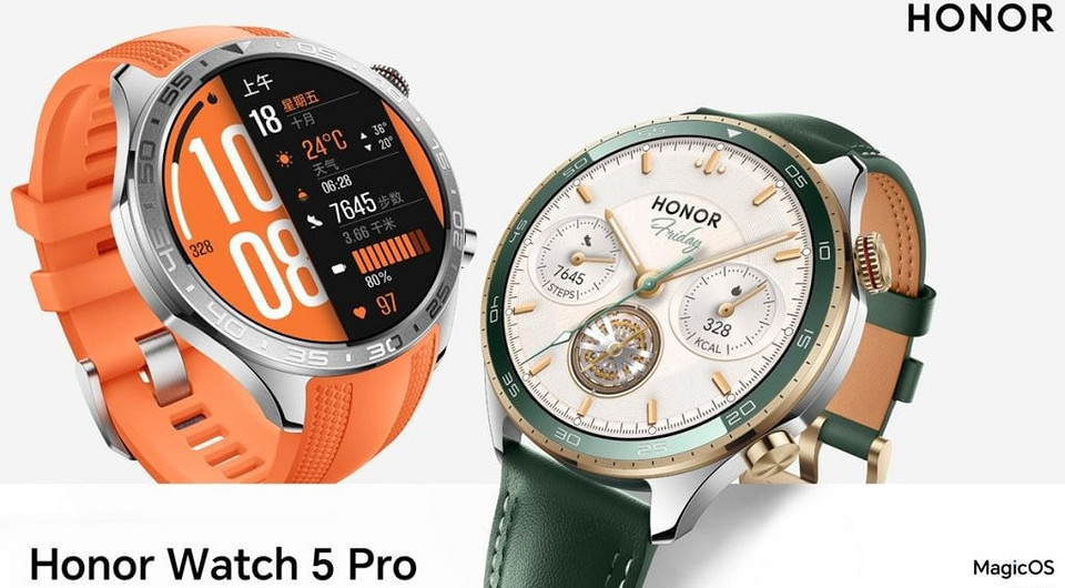 Представлены прочные смарт-часы HONOR Watch 5 Pro с ИИ-тренером