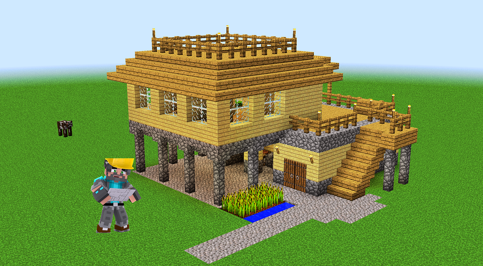 Как построить большой красивый дом в Майнкрафте: пошаговая инструкция