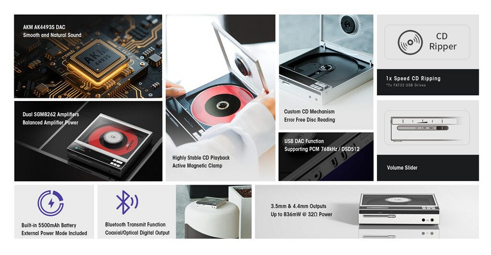 Вещь дня: Shanling EC Zero AKM — портативный CD-плеер с премиальным звуком и Bluetooth 5.3