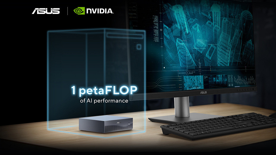 Просто фантастика: ASUS показала Ascent GX10  мини-суперкомпьютер для ИИ на 1 петафлопс