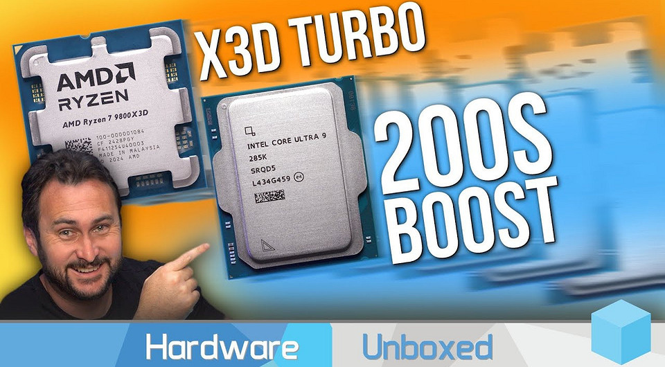 Какой чип лучше? Процессоры Intel Core Ultra 9 285K и AMD Ryzen 7 9800X3D сравнили в 12 играх