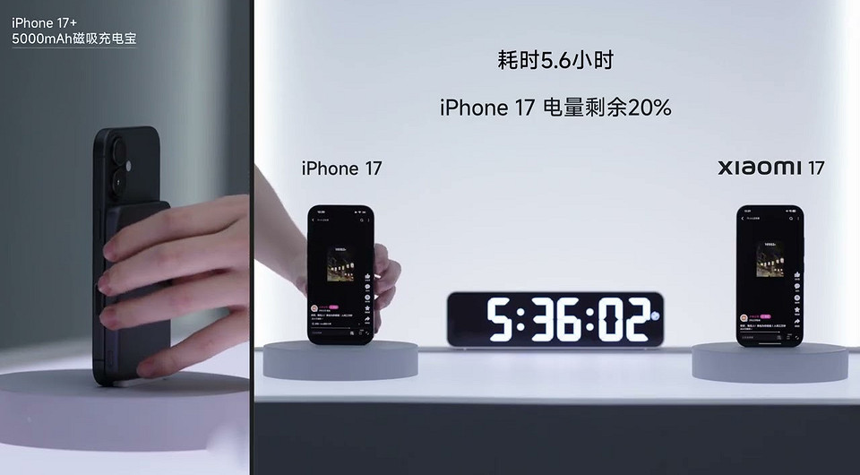 Xiaomi 17 и iPhone 17 сравнили по автономности