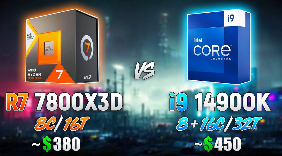 Какой процессор лучше? Intel Core i9-14900K сравнили с Ryzen 7 7800X3D на ПК с GeForce RTX 5090