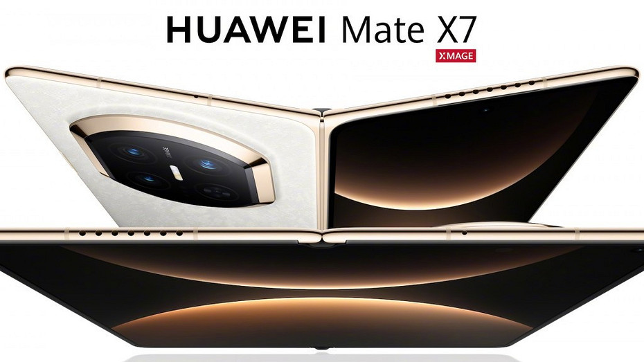 HUAWEI Mate X7 показали на фото со всех сторон до презентации