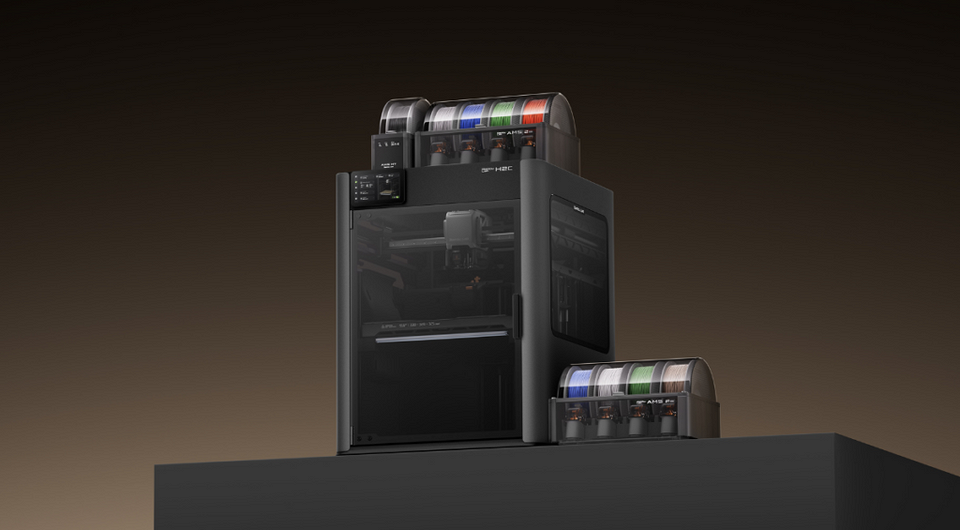 ИИ добрался до 3D-печати. Представлен 3D-принтер Bambu Lab H2C с семицветной печатью и нейросетевыми функциями