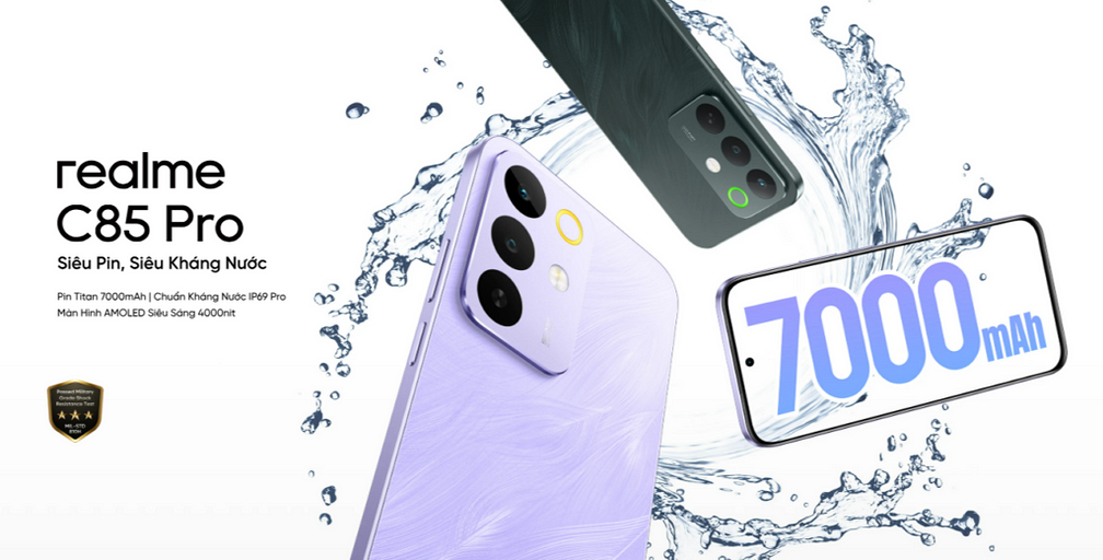 Представлена серия realme C85: стильные бюджетники с огромными дисплеями и батареей на 7000 мАч