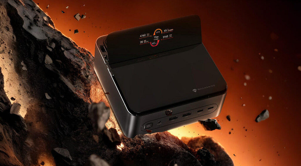 Флагманский мини-ПК Machenike Mini GTS получил процессор Intel Core Ultra 9 и встроенный умный дисплей