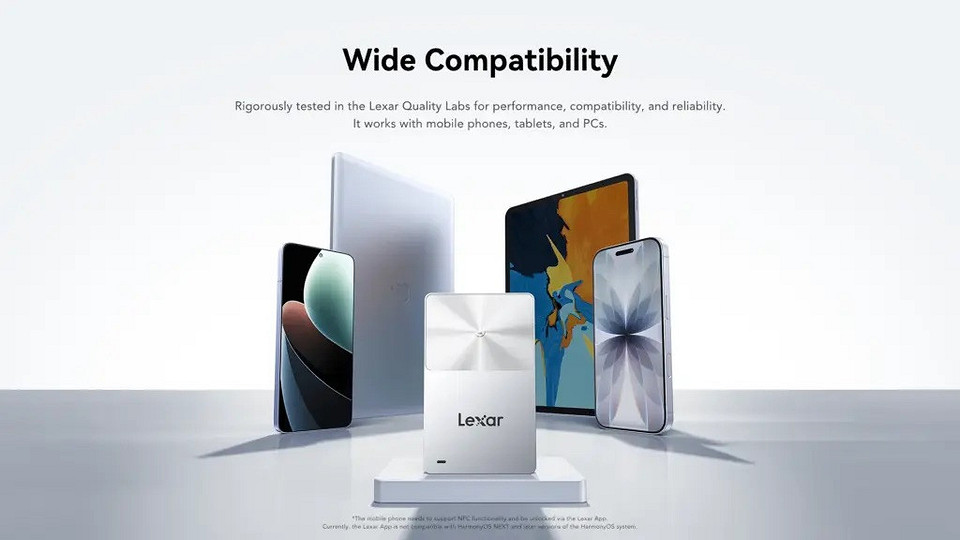 Жёсткий диск Джеймса Бонда: представлен Lexar SSD TouchLock с разблокировкой по NFC и поддержкой MagSafe