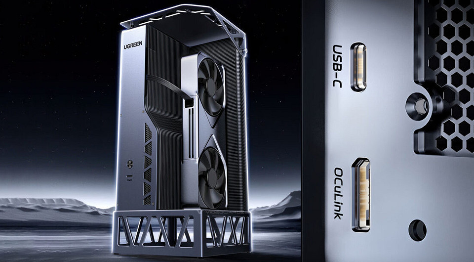 UGREEN представила мощную док-станцию для внешних видеокарт с Oculink, USB4 и блоком на 850 Вт