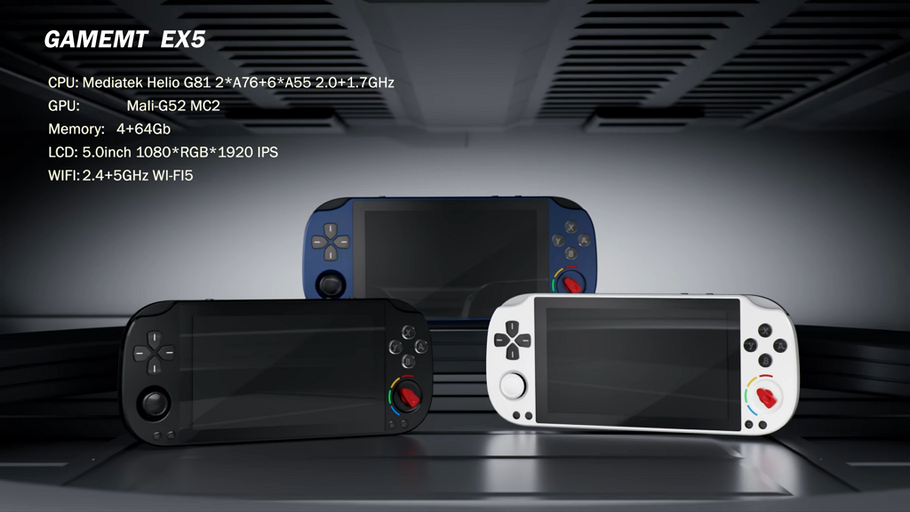 Представлена GameMT EX5 — бюджетная ретро-портативка на Android в стиле PS Vita