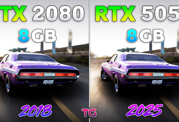 Какая видеокарта лучше? GeForce RTX 5050 сравнили с GeForce RTX 2080