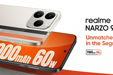 Представлены смартфоны realme Narzo 90 и Narzo 90x с батареями на 7000 мА*ч и зарядкой на 60 Вт