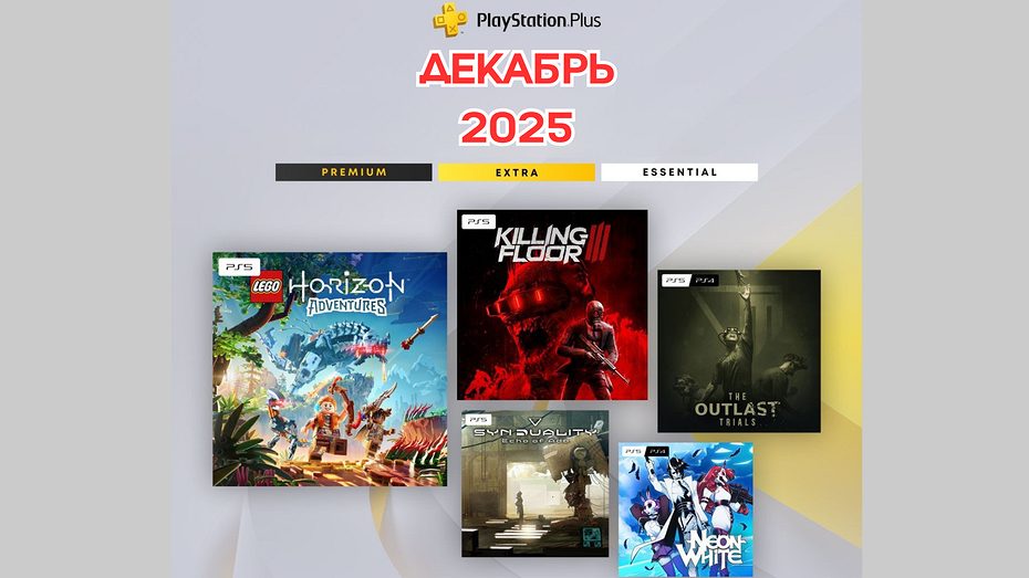 Игры месяца PS Plus: декабрь 2025 года