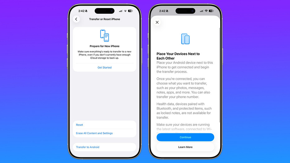 Перейти с iPhone на Android-смартфоны стало намного проще