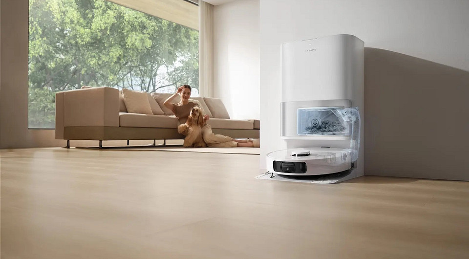 В России появился робот-пылесос Dreame D30 Ultra с мощностью 25 000 Па и станцией самоочистки