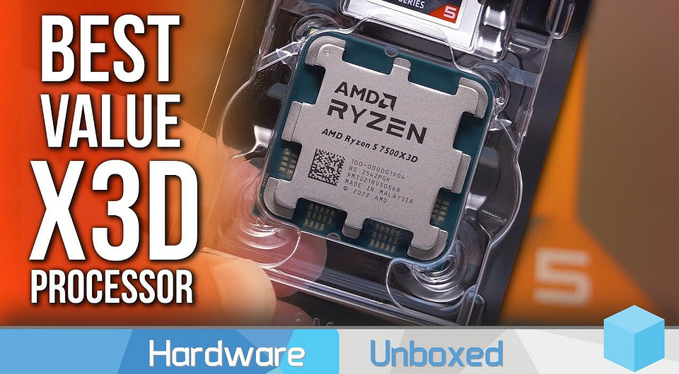 Процессоры Ryzen 5 7500X3D и Ryzen 7 9800X3D сравнили в 12 играх