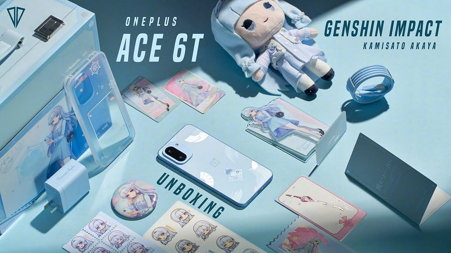 Представлен OnePlus Ace 6T Ayaka Edition  самый желанный смартфон для фанатов Genshin Impact