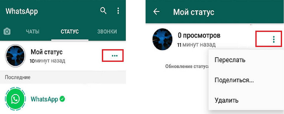 Как сделать и настроить статус в Ватсапе Как сделать и настроить статус в Ватсапе