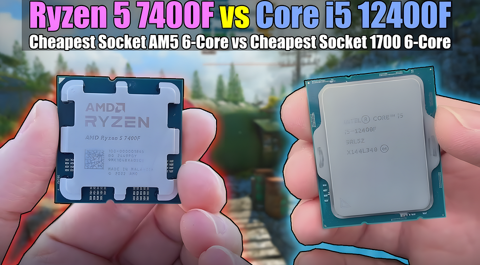 Какой бюджетный процессор лучше? AMD Ryzen 7400F сравнили с Intel Core i5-12400F в популярных играх
