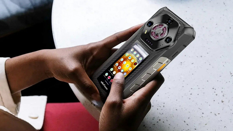 Ulefone представила первый в мире защищенный смартфон с двумя экранами и батареей на 12 800 мА*ч
