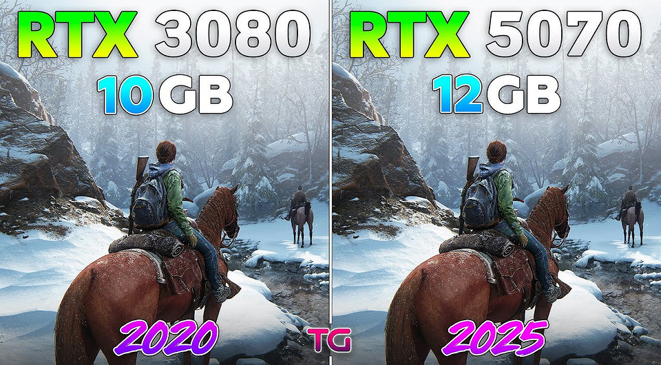 Какая видеокарта лучше для 2K? GeForce RTX 3080 сравнили с GeForce RTX 5070 в 10 играх